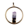 Gold Plated Amethyst Pendant Necklace Charm Pendulum